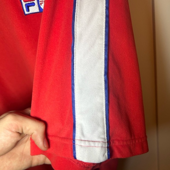 Vintage Fila soccer crest chain stitched oversized T-shirt - Picture 4 of 9